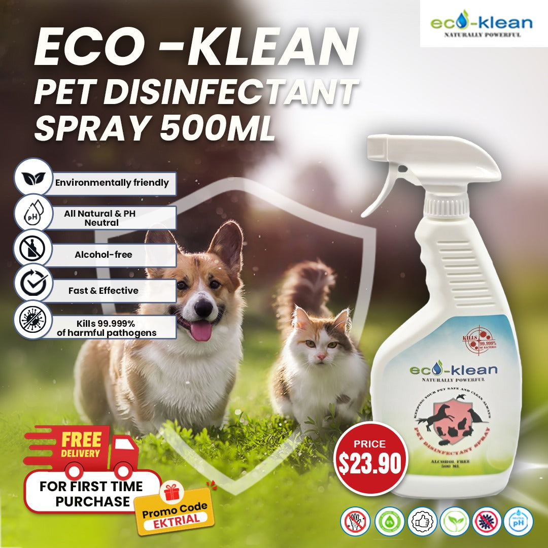 Eco-Klean Pet Disinfectant Spray 500ml Promotion